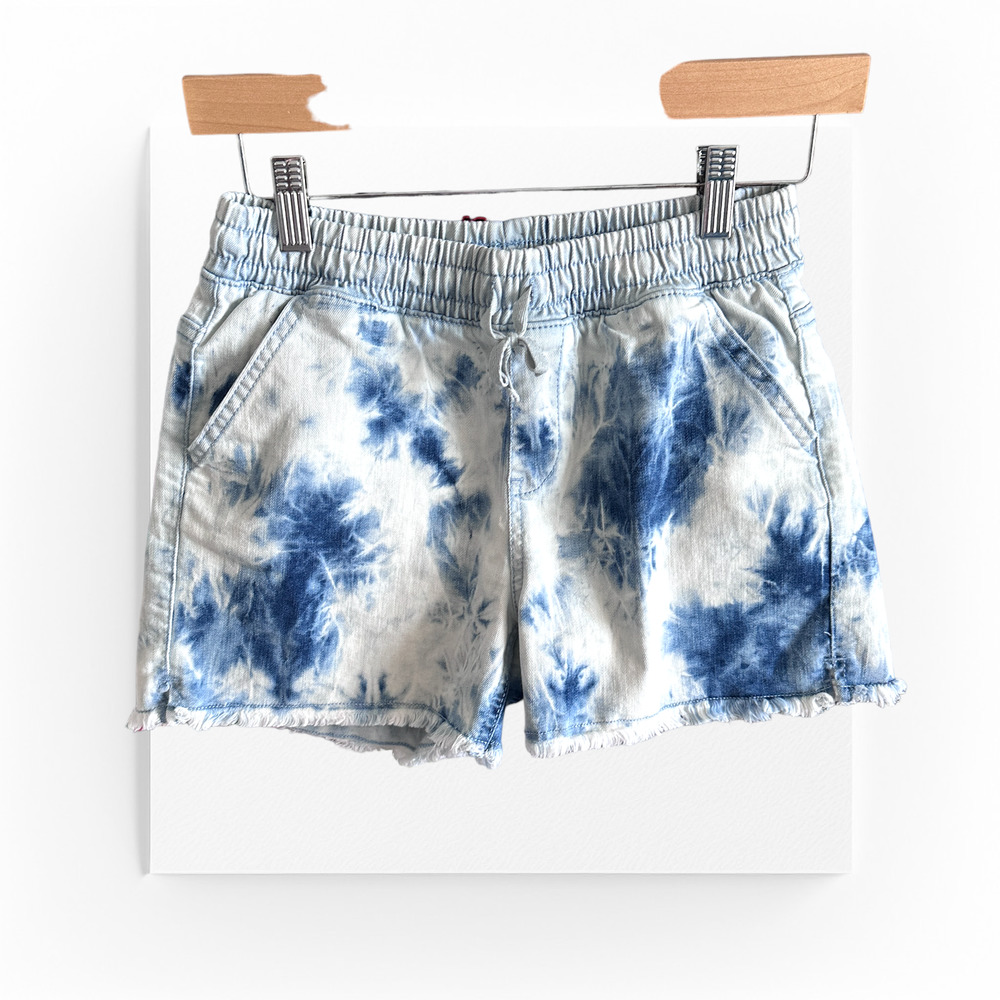 Cat & Jack Tie Dye Denim Elastic Waist Shorts Size XL 14/16